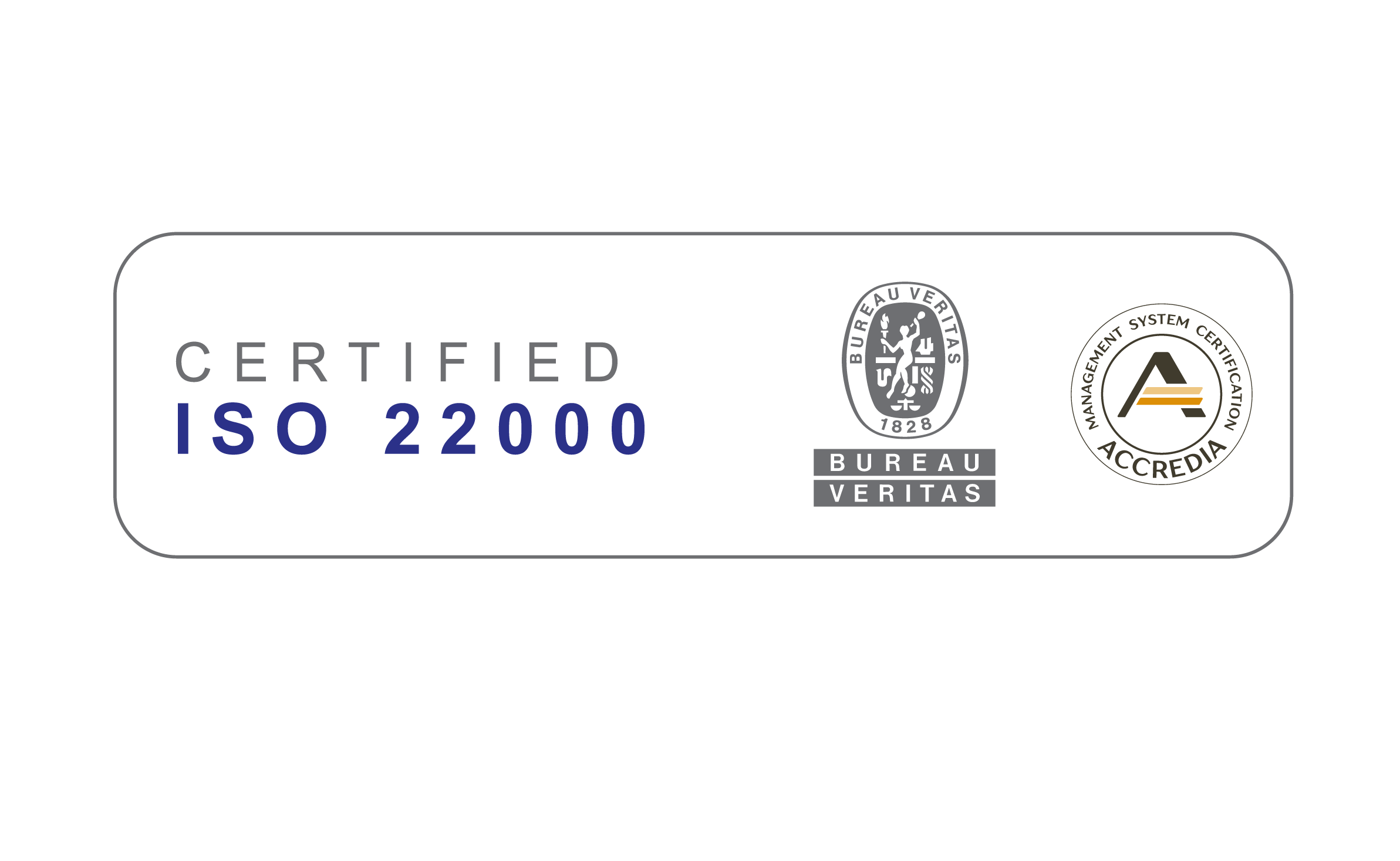 Chi siamo 6 LOGO ISO 22000 CON ACCREDIA